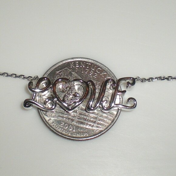 Jane Seymour Open Hearts LOVE Necklace - Picture 3 of 5